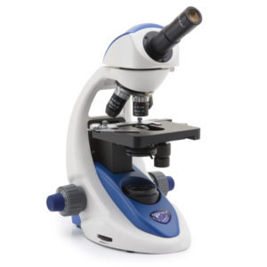 B-191sPL Monocular brightfield microscope, 600x, PLAN, multi-plug