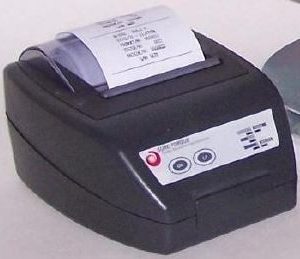 Narrow paper dot printer for direct report printing with battery and charger