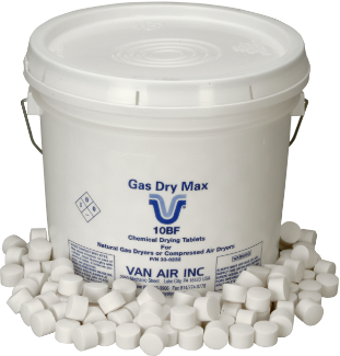 VAN AIR SYSTEMS 10BF/GAS DRY MAX DESICANT 25LB PAIL