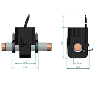 Current clamp sensor, 1.8 m cable, 500/1 A (1 pieces)