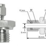 Compression Fitting, 6 mm, G 1/2“,PTFE Ring, Pressure Rating:0.6MPa