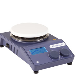 Digital magnetic stirrer with heating, stainless steel