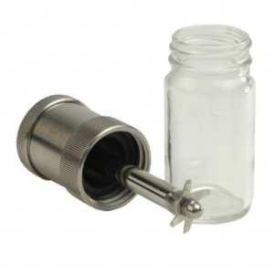 Sealed Chamber for Mixer,Macroand Macro ES 50 mL Glass Chamber Assembly with 1 Inch Cutting Blade