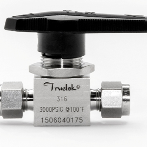 2 Way Ball Valve, SS, 1/4'' Tube fitting, Cv 0.20 Angle (SS-41S2