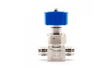Diaphragm Valve,Low Pressure Pneumatic Actuator, Normally Closed, 1/4" Tube Weld Connection, 1/4" Tube Weld Connection (6LVV-DPB