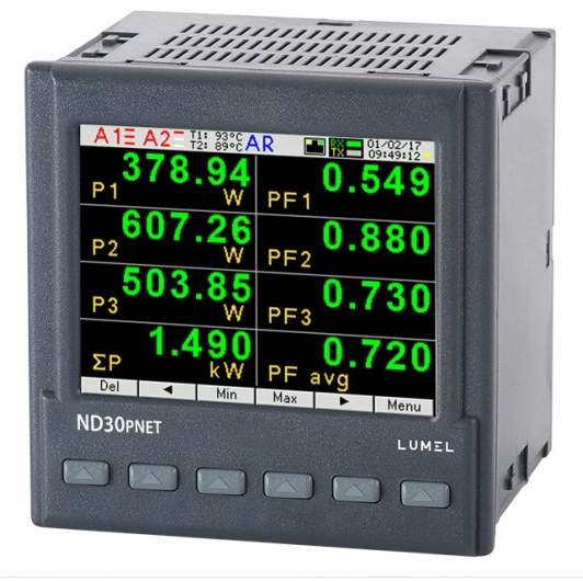 1 and 3-phase power network meter with Profinet