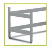 Heraguard ECO Clean Bench Floor Stands