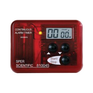 Continuous Alarm Timer 9999 Minutes Red
