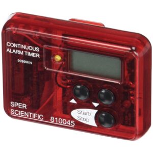 Continuous Alarm Timer 9999 Minutes Red