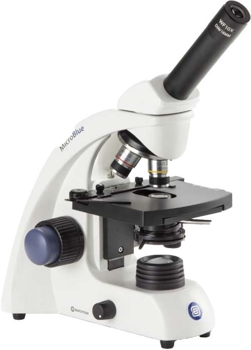 MicroBlue monocular microscope