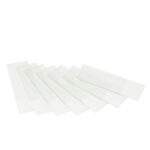 Microscope slides 76 x 26 mm, ground edges. White frosted side, 50 pieces per pack