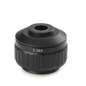 Photo port adapter with 0.33x lens for Oxion Inverso (revision 2) microscopes and 1/3 inch camera