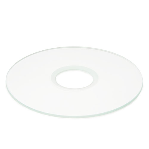 transparent glass insert with hole for Oxion Inverso inverted microscopes
