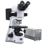 B-510FL Trinocular HBO fluorescence microscope, 400x, IOS PLAN FLUOR, B & G filter set, multi-plug Trinocular HBO fluorescence microscope