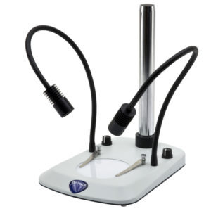 SZ-ST8 Pillar stand, double arm light, X-LED3 & 60-LED, multi-plug Pillar stand, double arm light