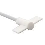 Straight stirrer, PTFE coated. Shaft 300mm long x 6mm diameter