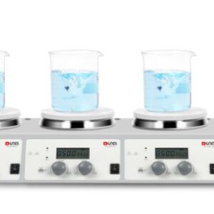 MS-H340-S4 4-Channel LCD Digital Hotplate Magnetic Stirrer，stainless steel with ceramic coated hotplate，heating temperature up to 340°C Digital Hotplate Magnetic Stirrer