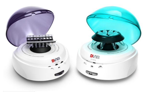 Mini Centrifuge with lid, including two rotors A8-2 & A4-PCR8 and both adapter SA02P2&SA05P2(package contain in the box) Centrifuge
