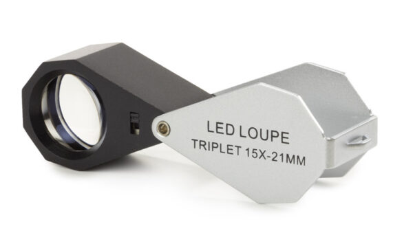 PB.5018-LED Triplet magnifier 15x with LED illumination PB.5018-LED