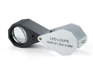 Triplet magnifier 20x with LED illumination PB.5033-LED