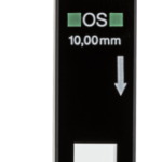 Flow cuvette, optical glass, 10 mm