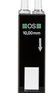 Flow cuvette, optical glass, 10 mm