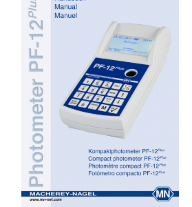 Manual for PF‑12Plus