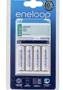 Battery charger, incl. 4 rechargeable batteries