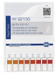 pH test strips, pH‑Fix 3.1–8.3, fixed indicator