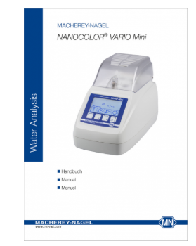 Manual for heating block NANOCOLOR VARIO Mini